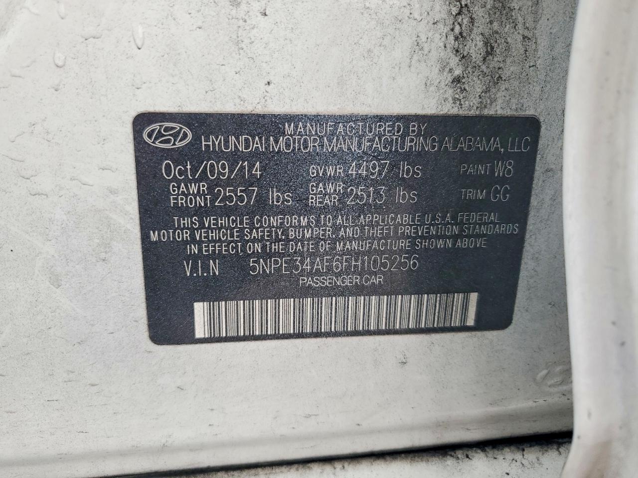 2015 HYUNDAI SONATA LIMITED photo 34