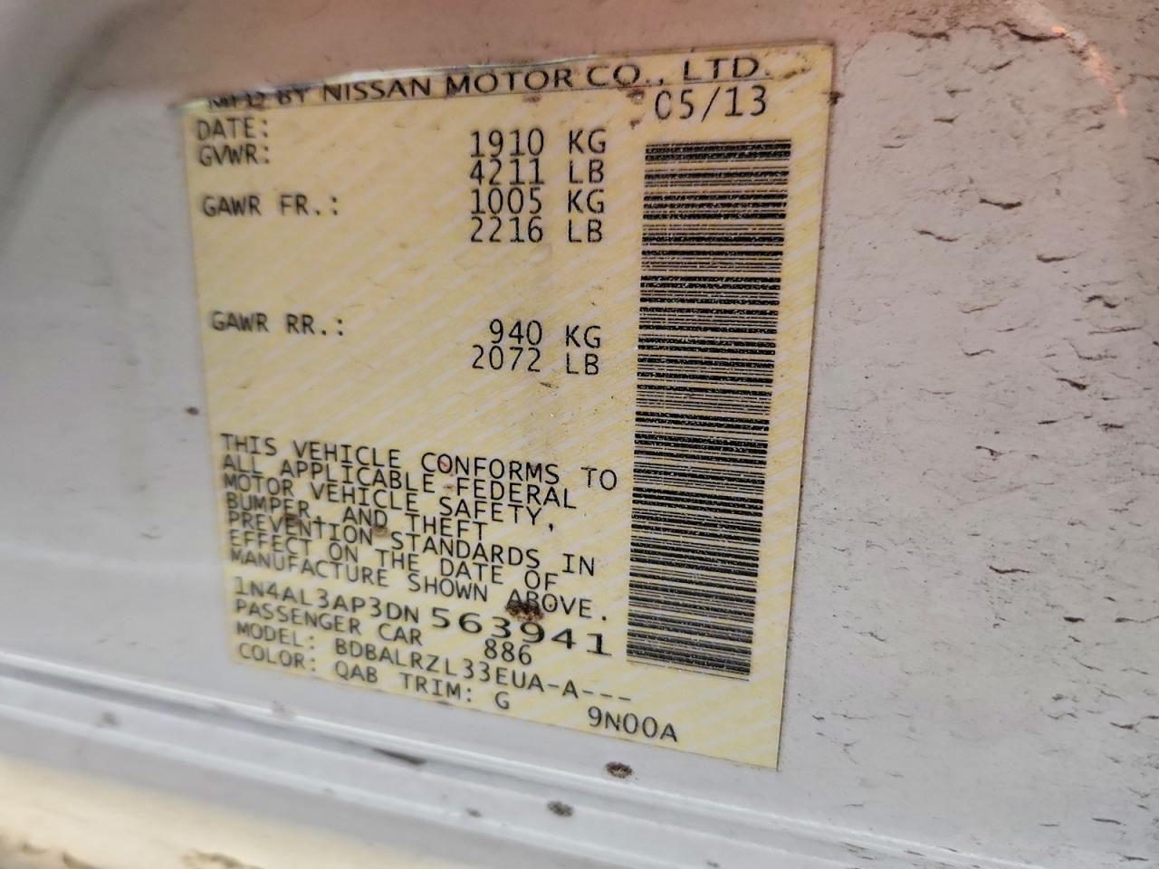 2013 NISSAN ALTIMA 2.5 photo 25