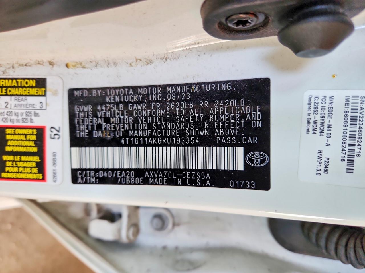 2024 TOYOTA CAMRY SE photo 37