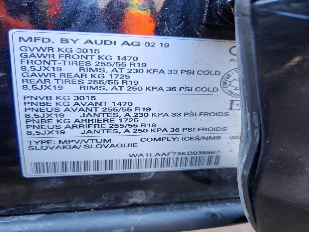 2019 AUDI Q7 PREMIUM PLUS photo 13