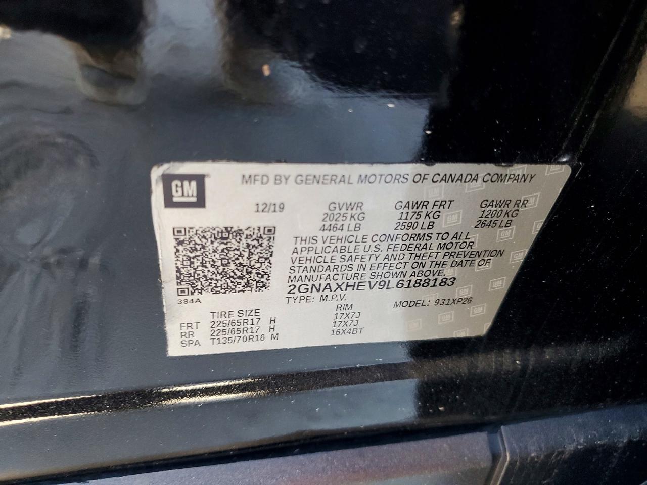 2020 CHEVROLET EQUINOX LS photo 34