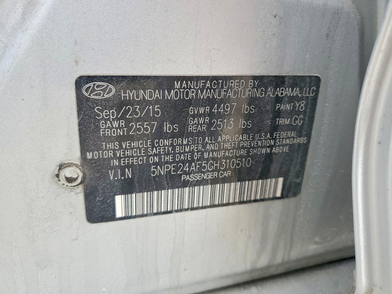 2016 HYUNDAI SONATA SE photo 34