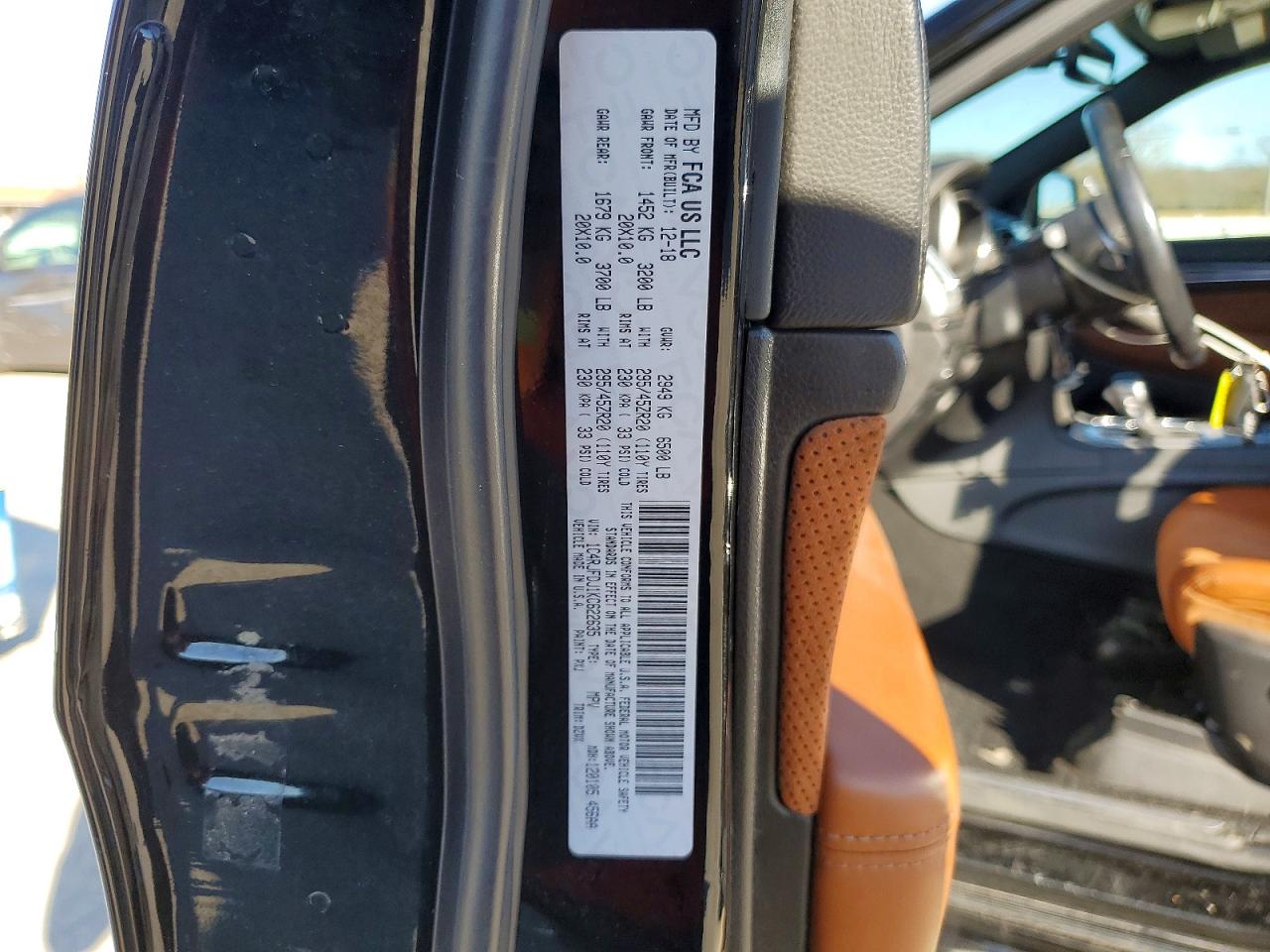 2019 JEEP GRAND CHEROKEE SRT-8 photo 25
