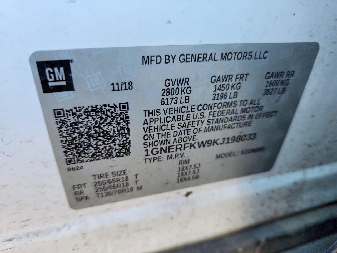 2019 CHEVROLET TRAVERSE LS photo 37
