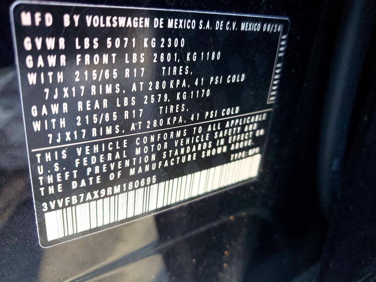 2024 VOLKSWAGEN TIGUAN S photo 25