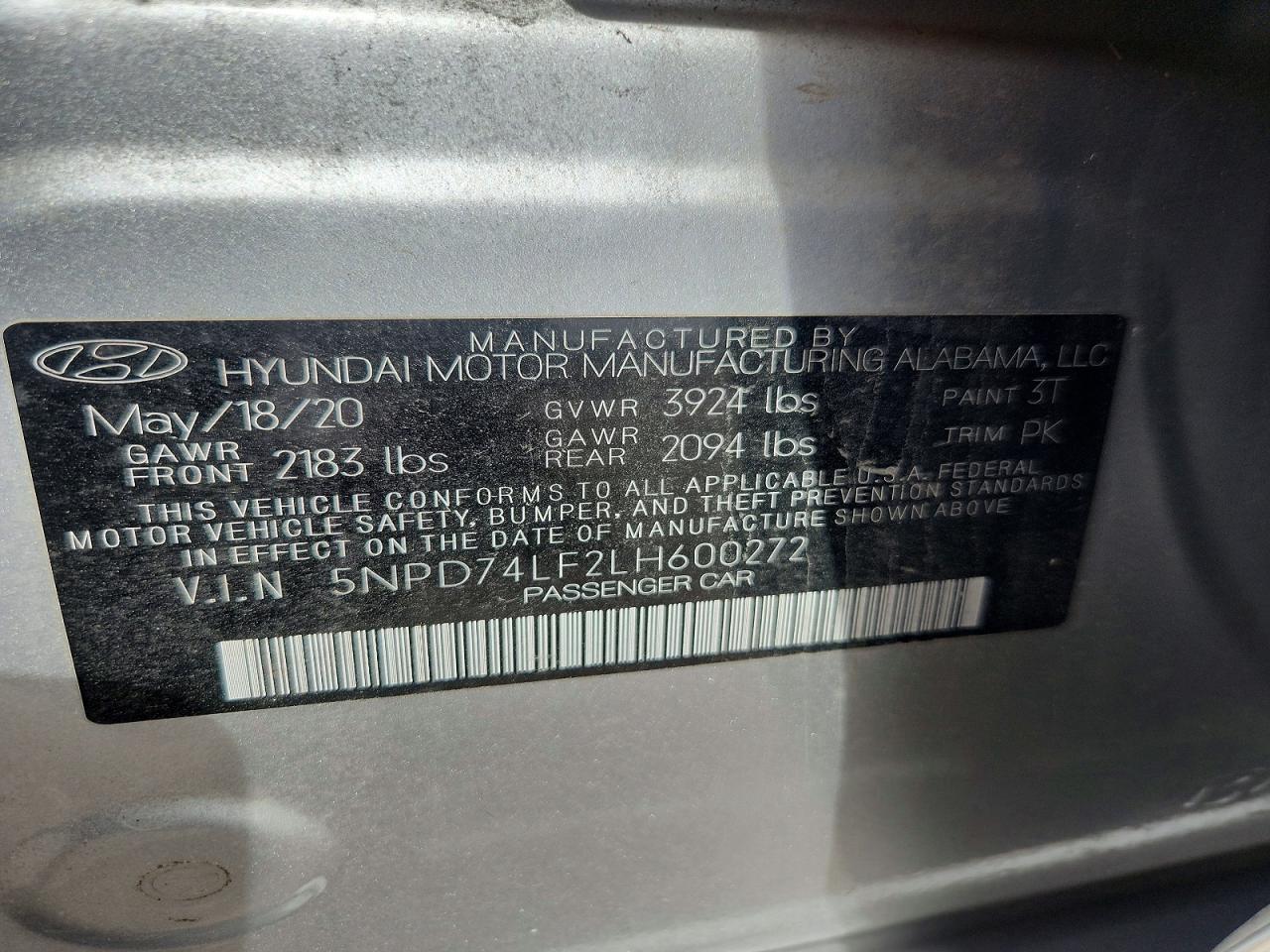 2020 HYUNDAI ELANTRA SE photo 23