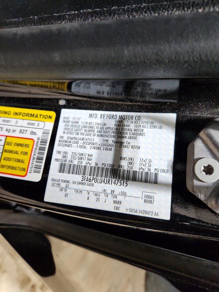 2018 FORD FUSION SE HYBRID photo 12