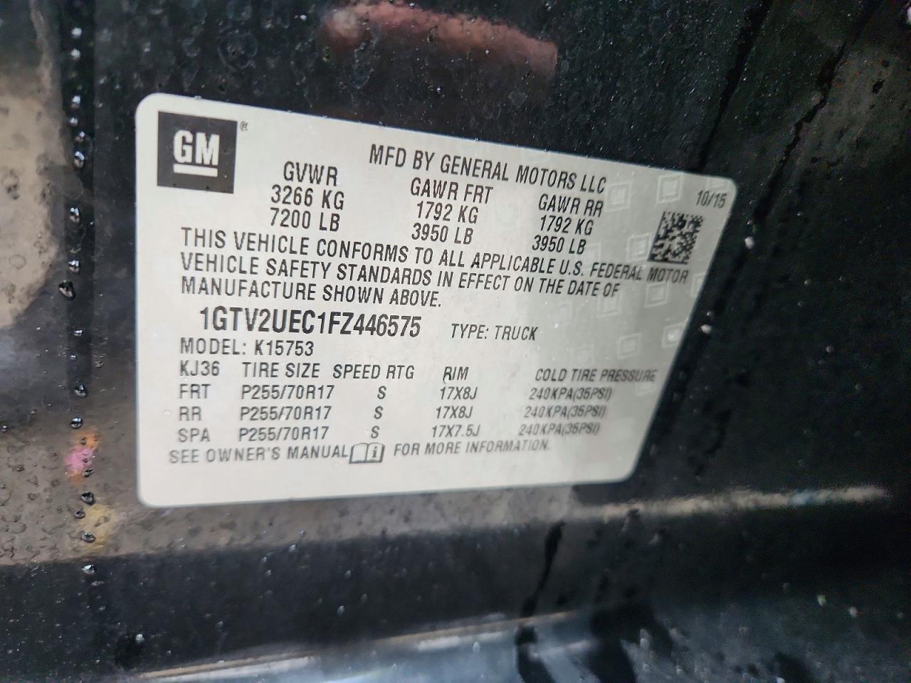 2015 GMC SIERRA K1500 SLE photo 13