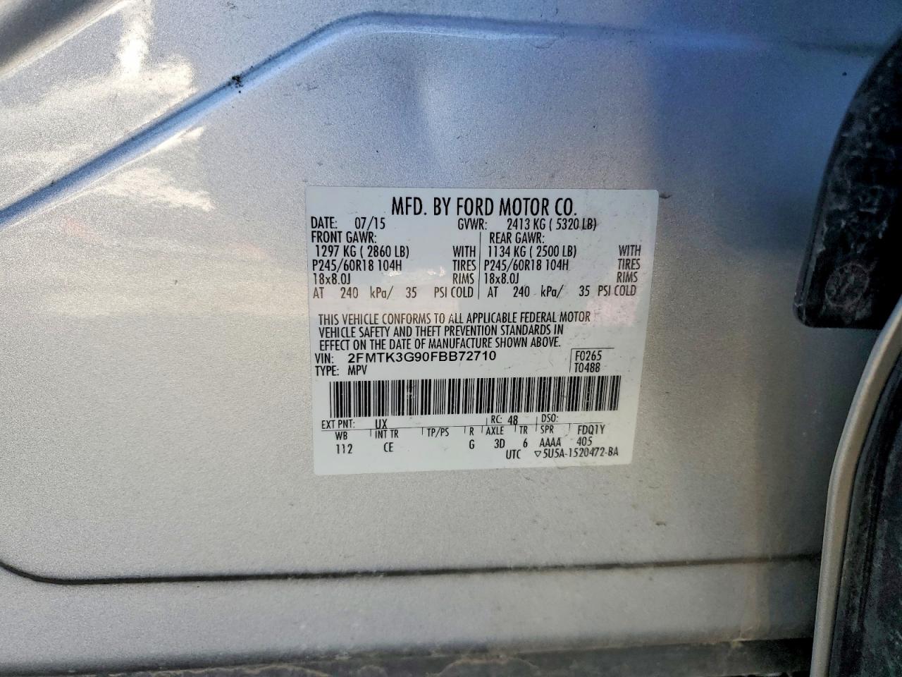 2015 FORD EDGE photo 13