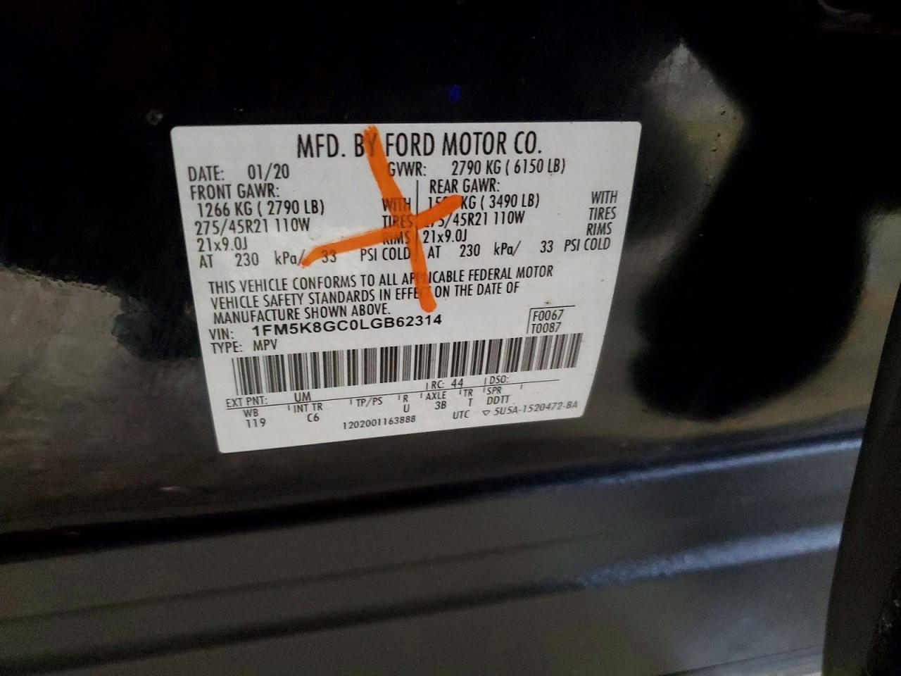 2020 FORD EXPLORER ST photo 13