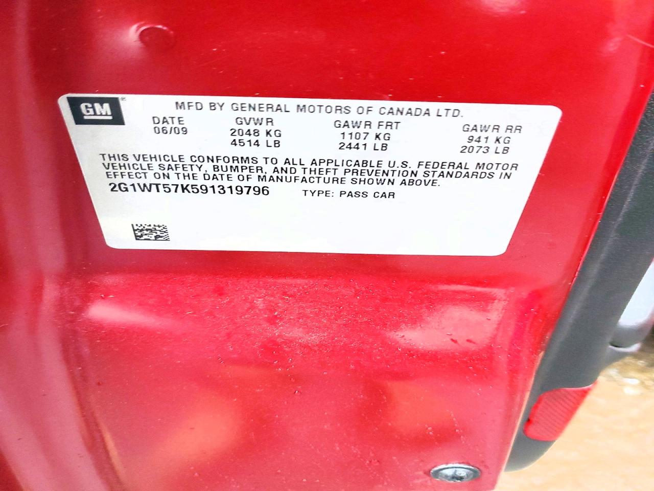 2009 CHEVROLET IMPALA 1LT photo 34