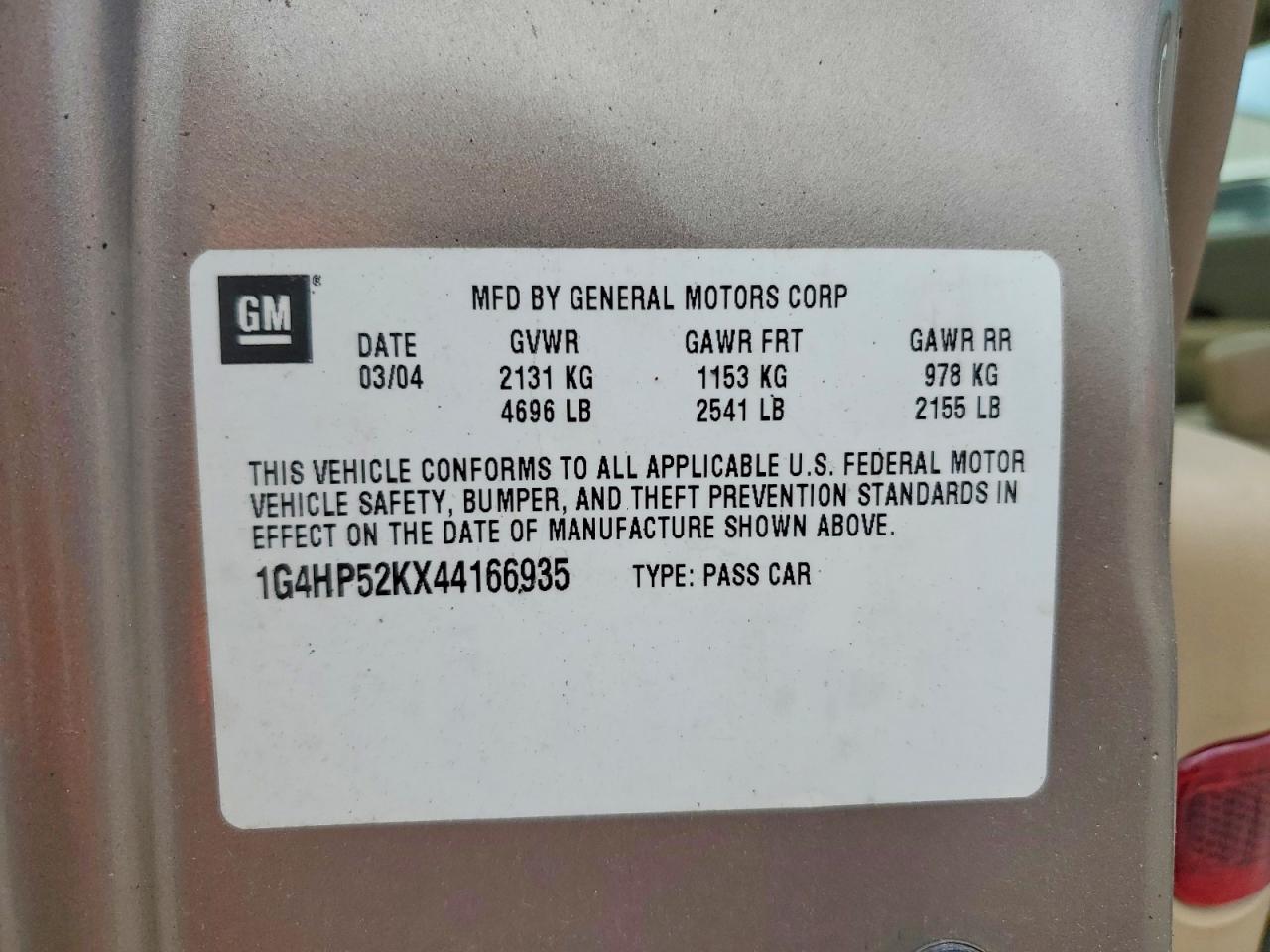 2004 BUICK LESABRE CUSTOM photo 12
