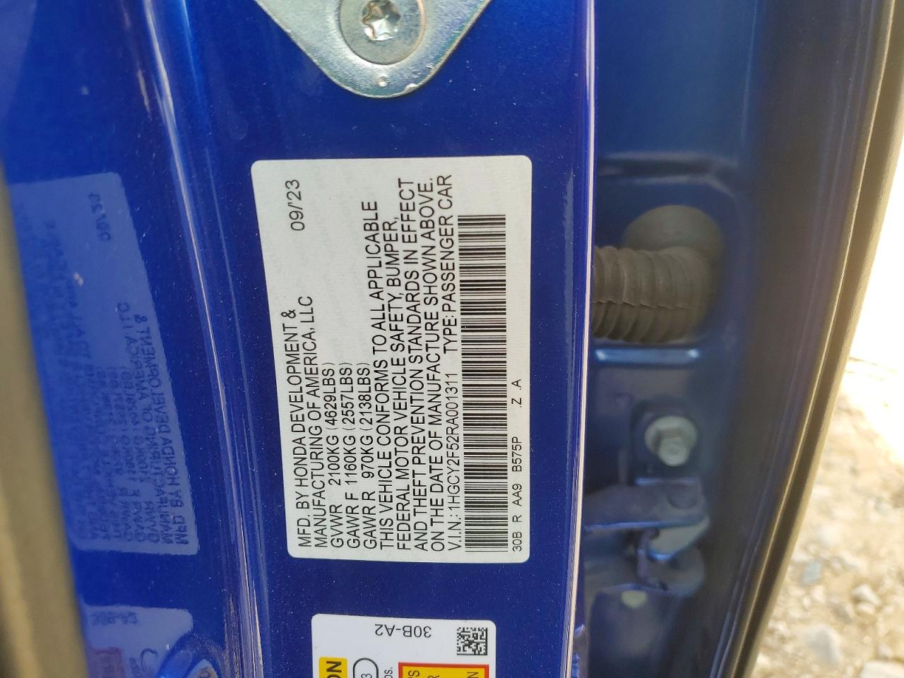 2024 HONDA ACCORD HYBRID SPORT photo 23