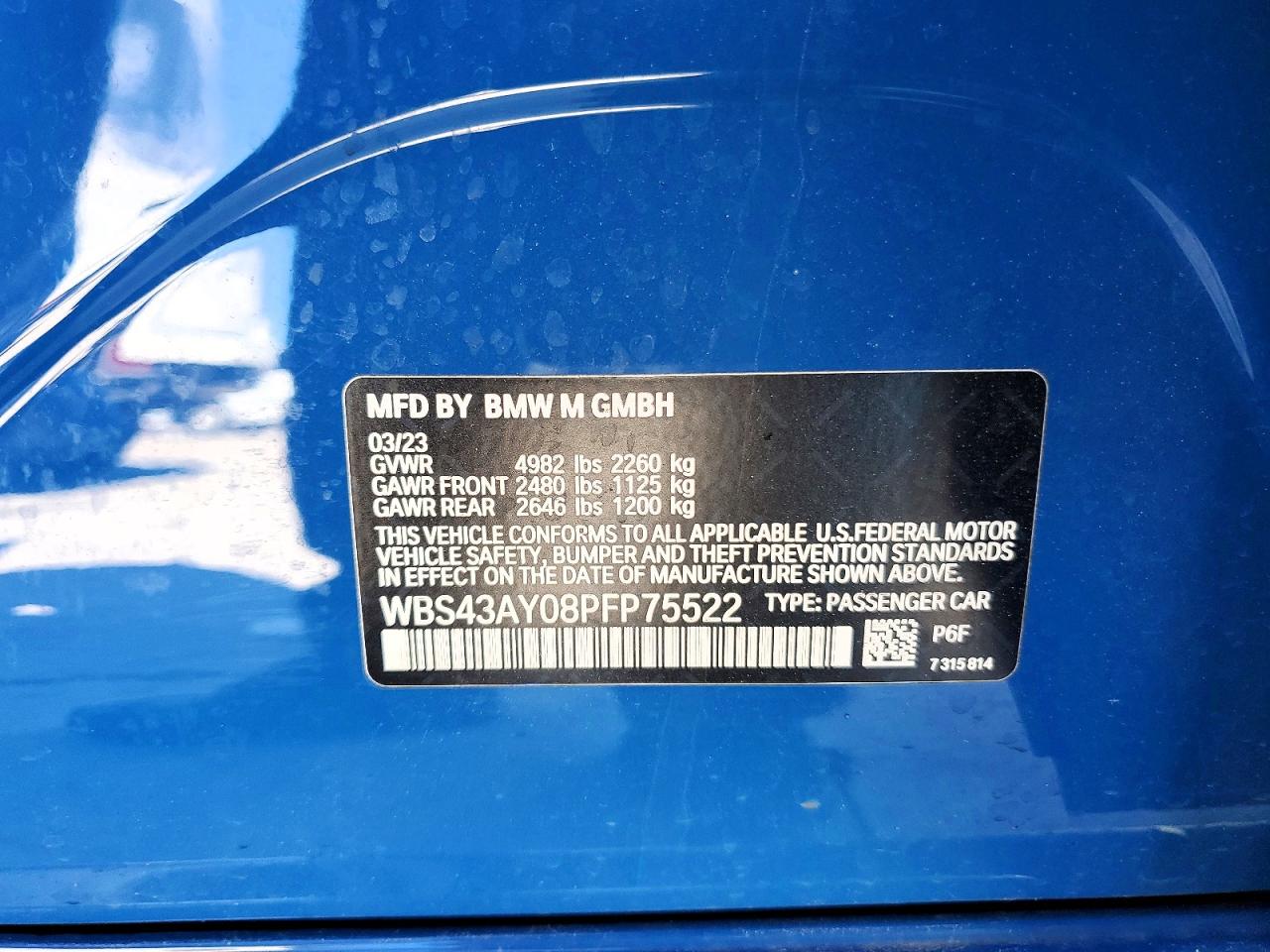2023 BMW M3 COMPETITION photo 12