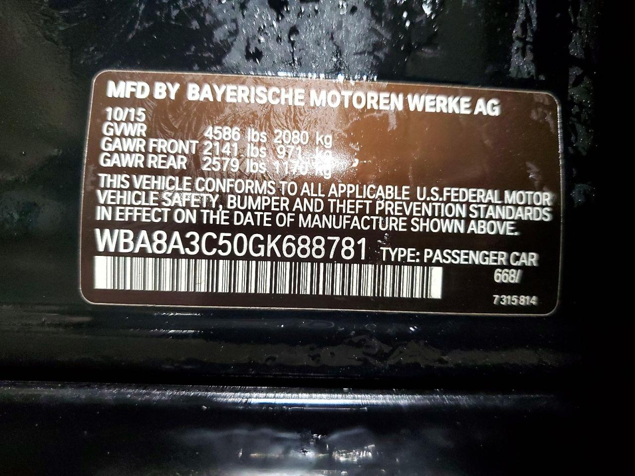 2016 BMW 320 XI photo 34
