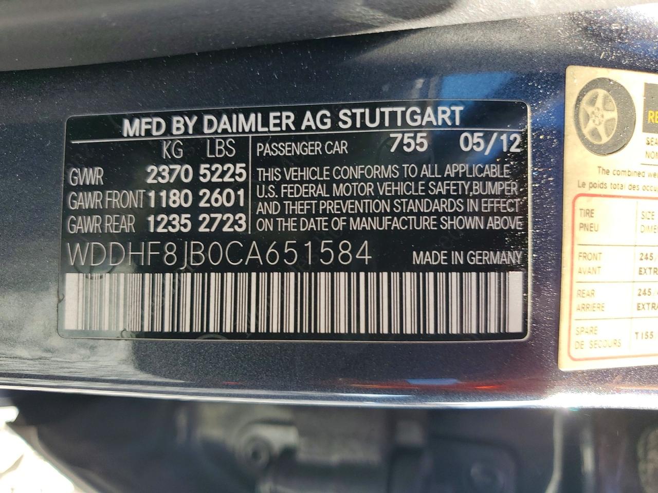 2012 MERCEDES-BENZ E 350 4MATIC photo 12