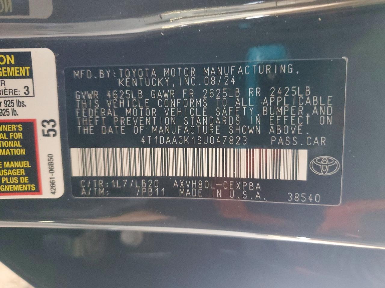 2025 TOYOTA CAMRY XSE photo 12