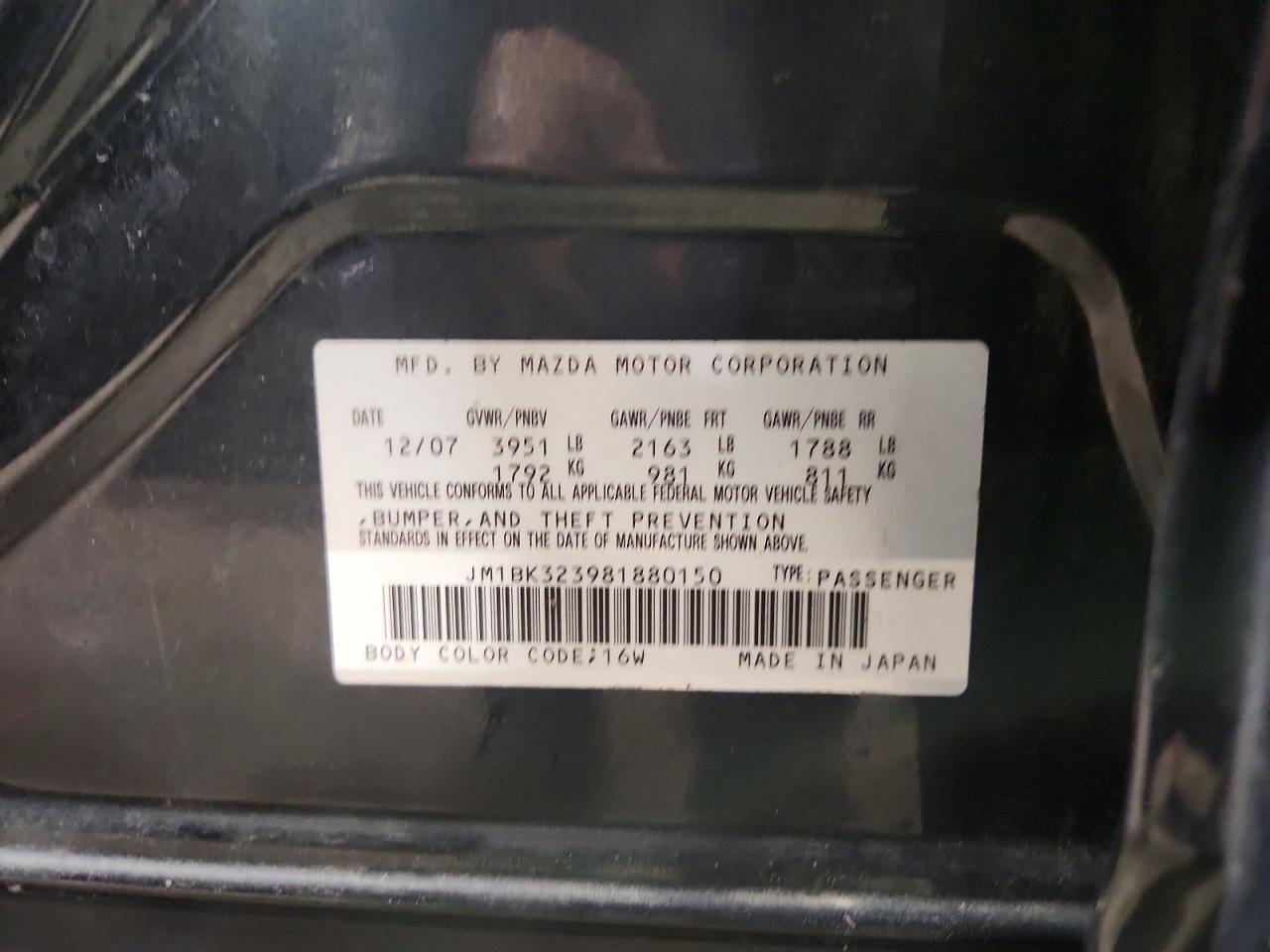 2008 MAZDA 3 S photo 23