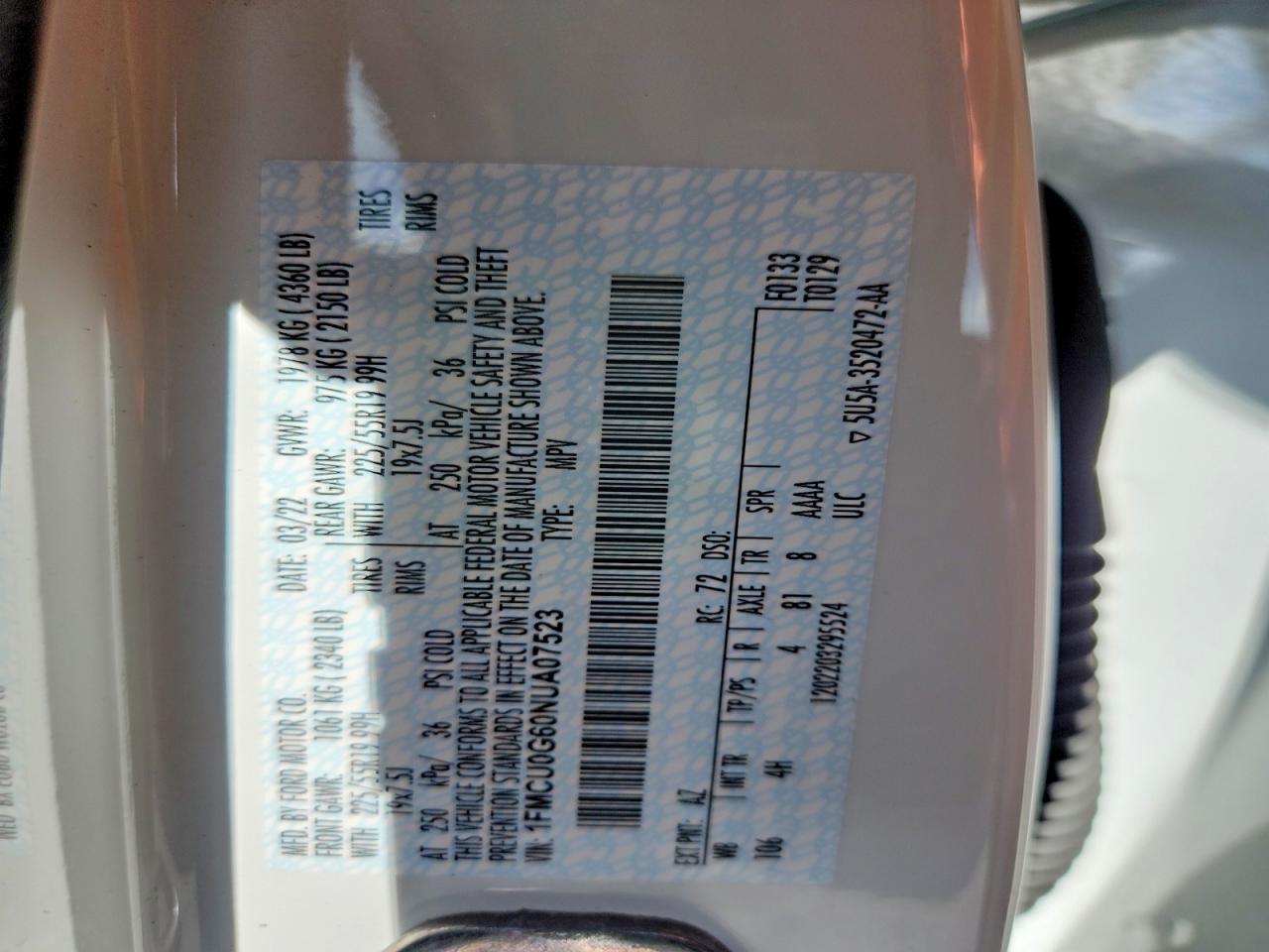 2022 FORD ESCAPE SE photo 25