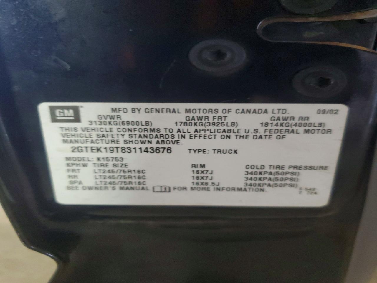 2003 GMC NEW SIERRA K1500 photo 23