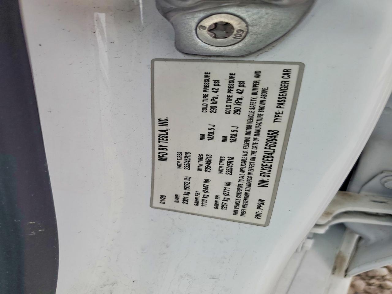 2020 TESLA MODEL 3 photo 23