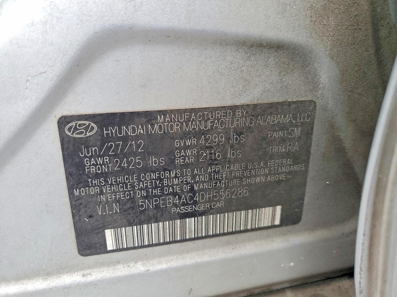 2013 HYUNDAI SONATA GLS photo 23