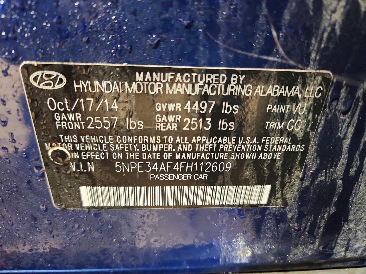 2015 HYUNDAI SONATA photo 23