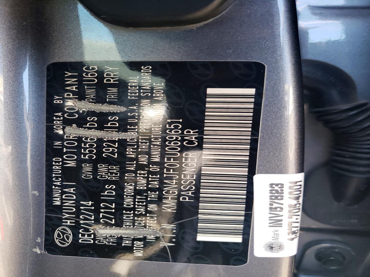 2015 HYUNDAI GENESIS 5.0L photo 25