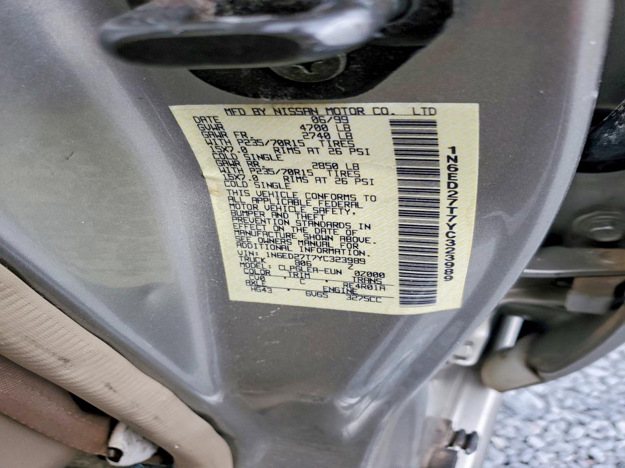 2000 NISSAN FRONTIER XE photo 12