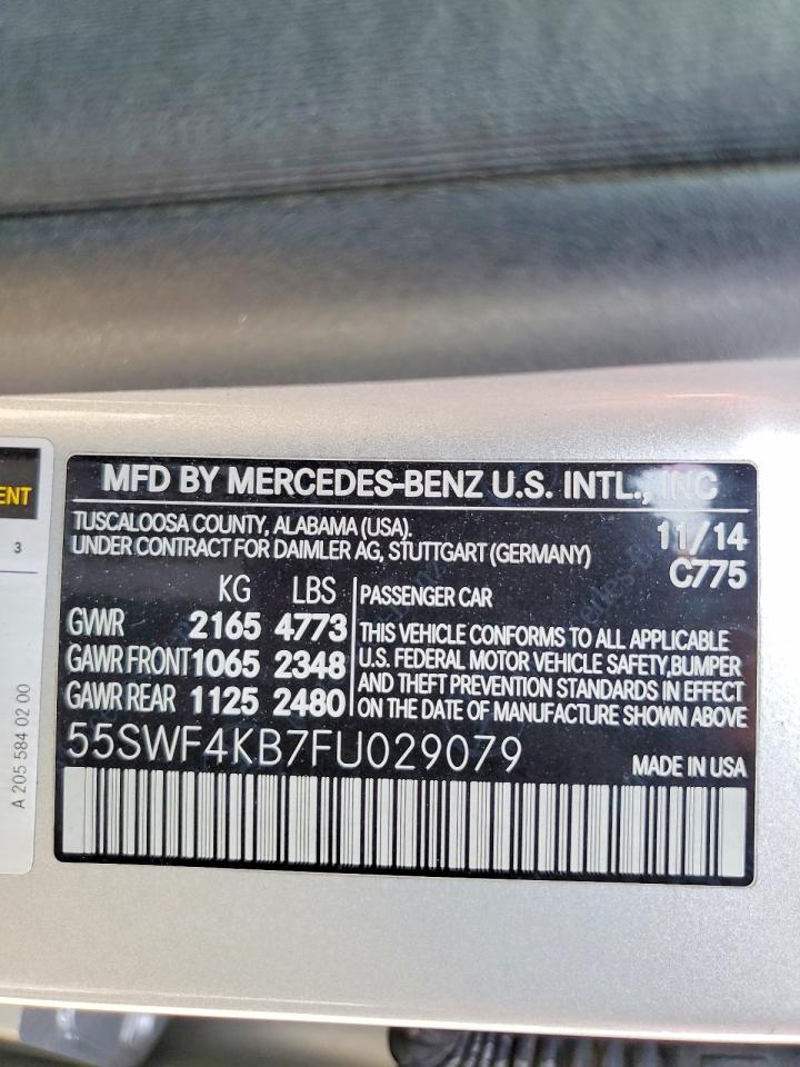 2015 MERCEDES-BENZ C 300 4MATIC photo 12