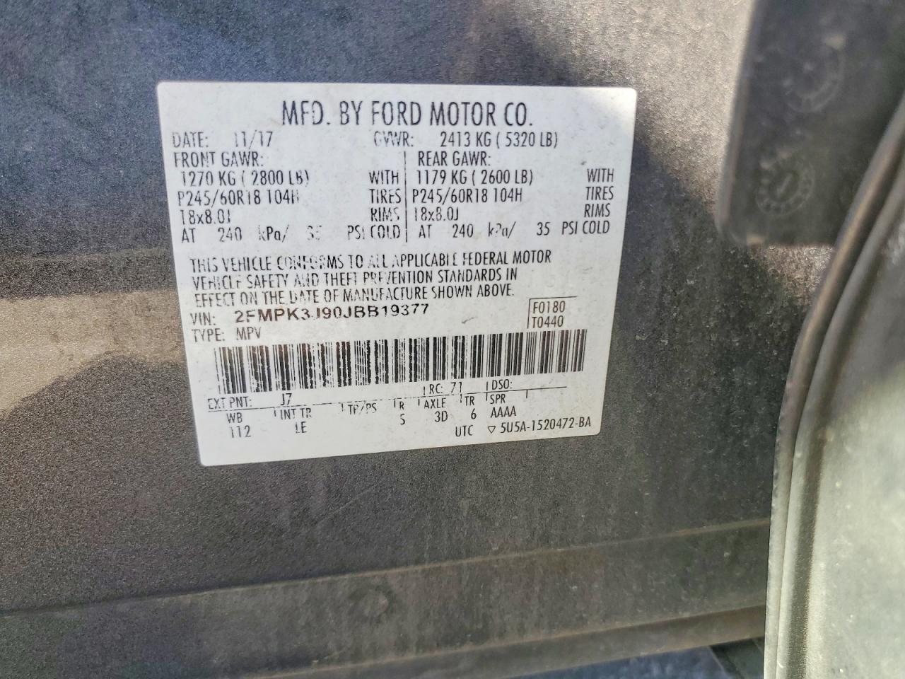 2018 FORD EDGE SEL photo 40