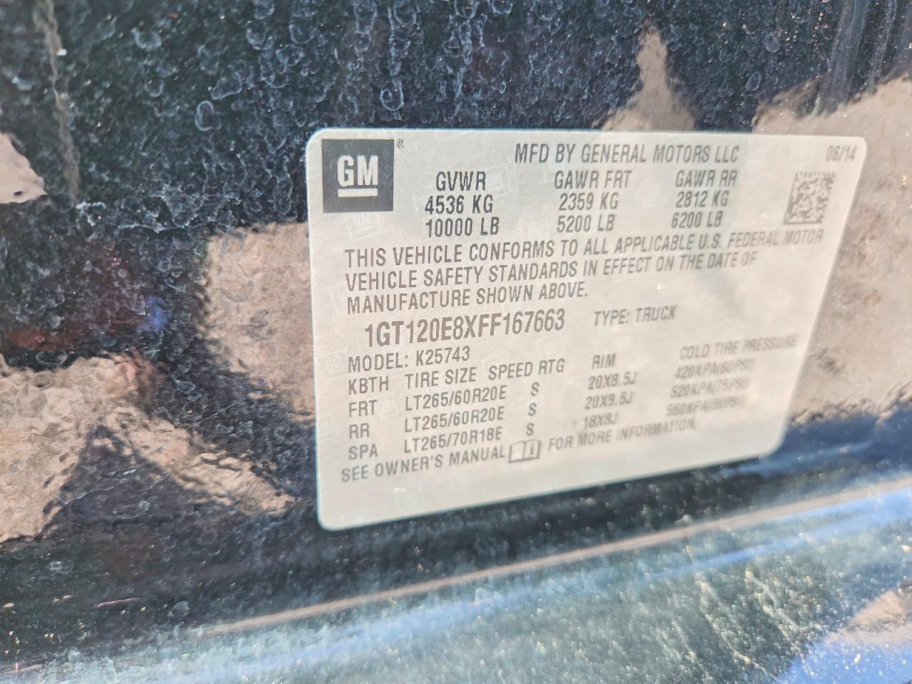 2015 GMC SIERRA K2500 DENALI photo 12