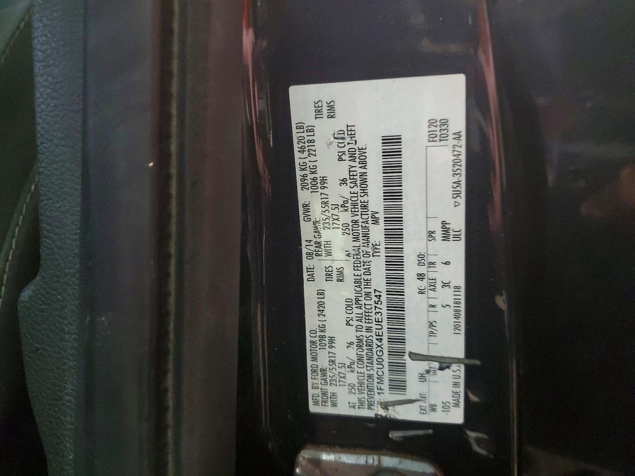 2014 FORD ESCAPE SE photo 25