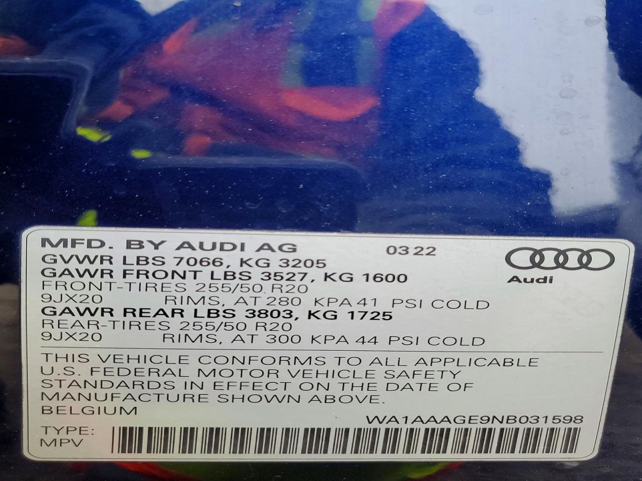2022 AUDI E-TRON PREMIUM photo 27