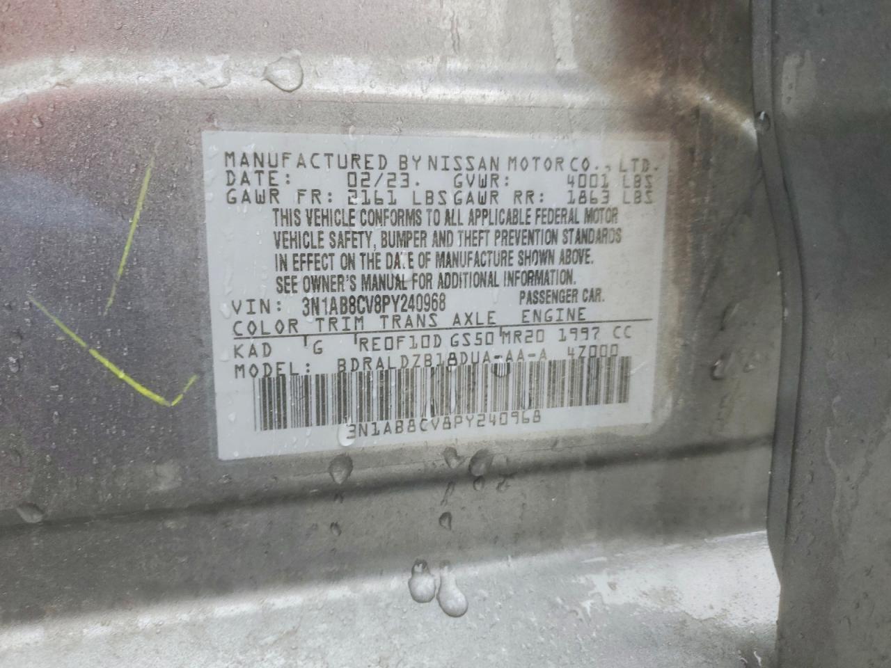 2023 NISSAN SENTRA SV photo 13