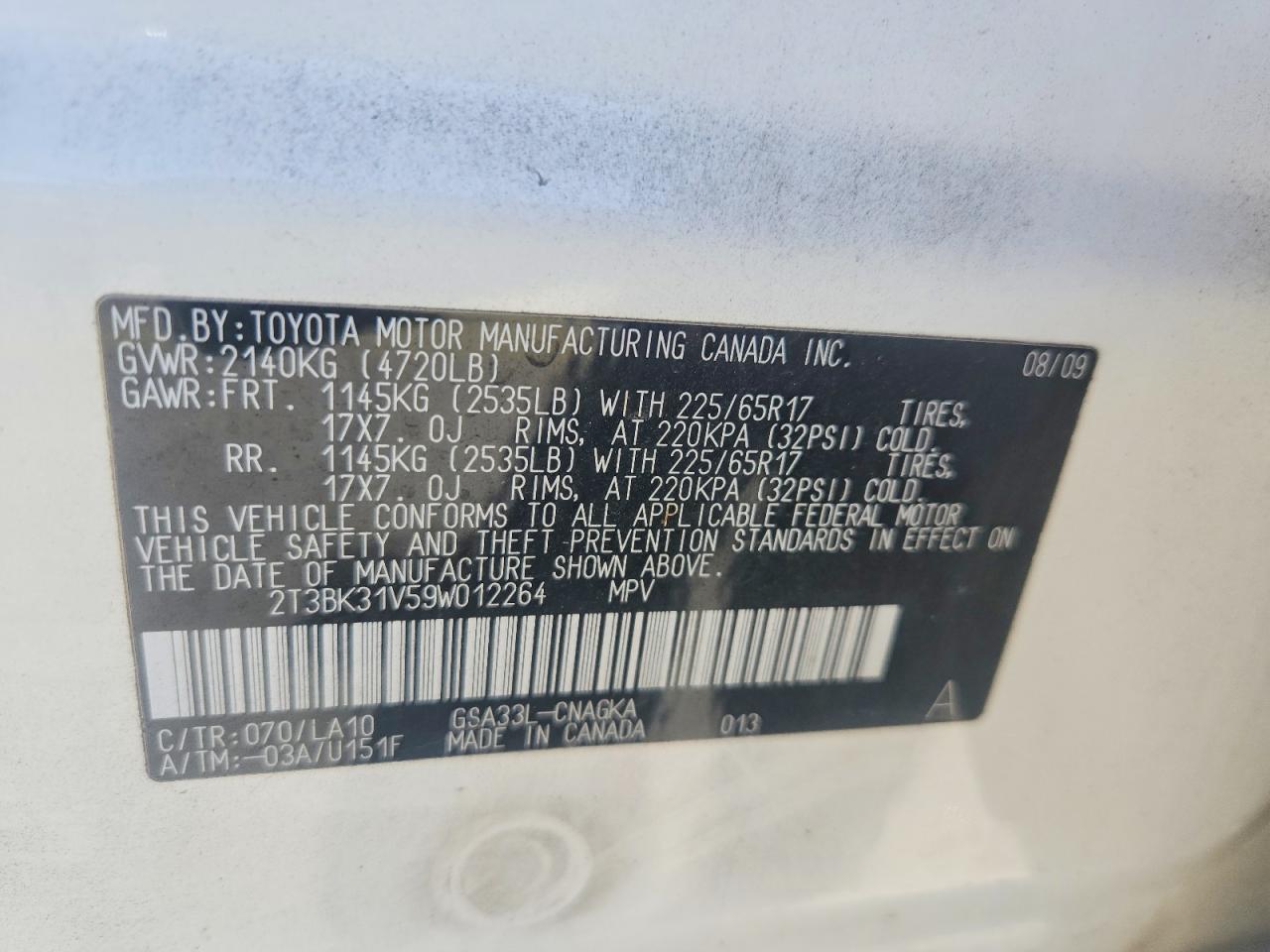 2009 TOYOTA RAV4 LIMITED photo 34