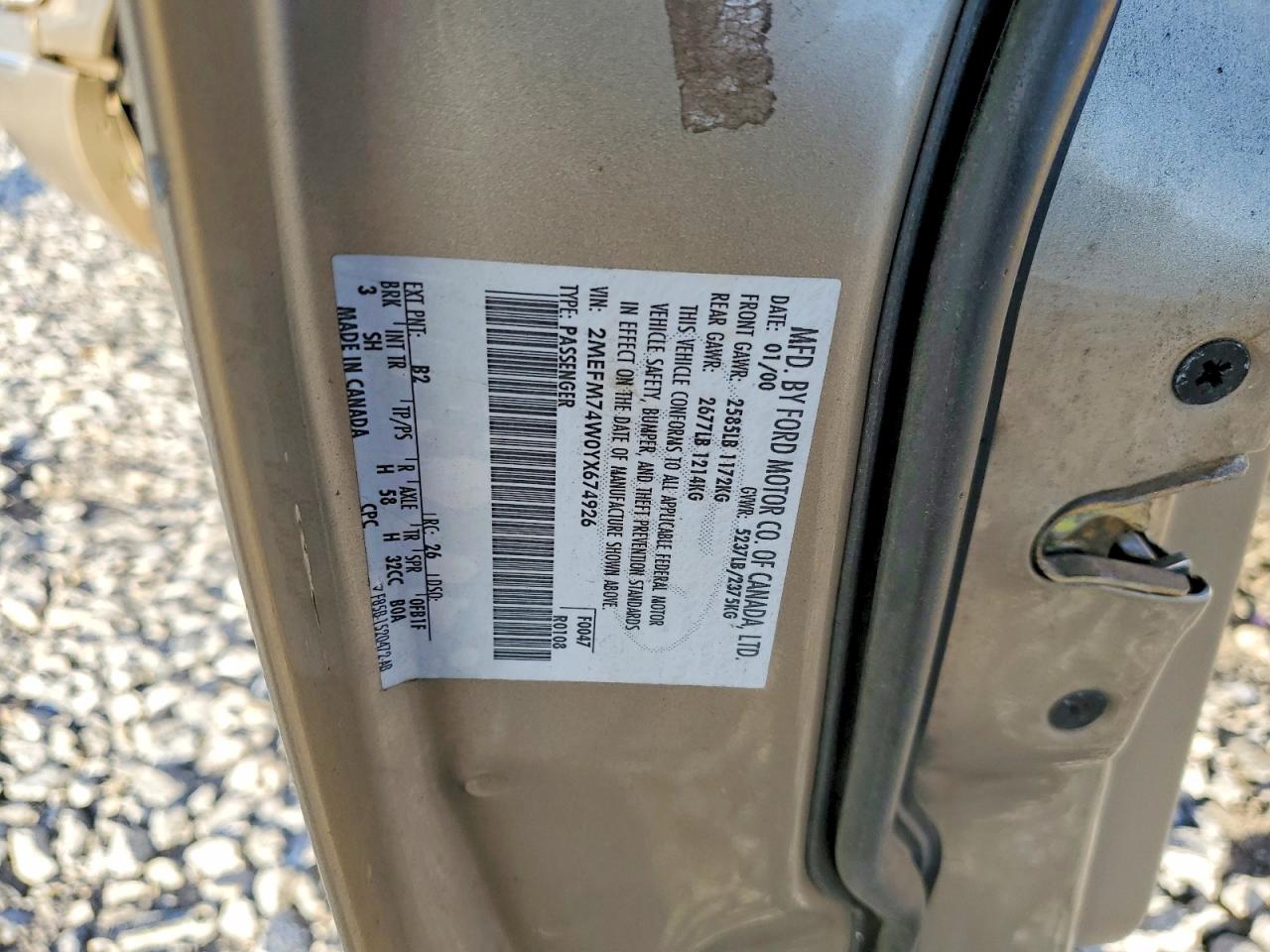 2000 MERCURY GRAND MARQUIS GS photo 34