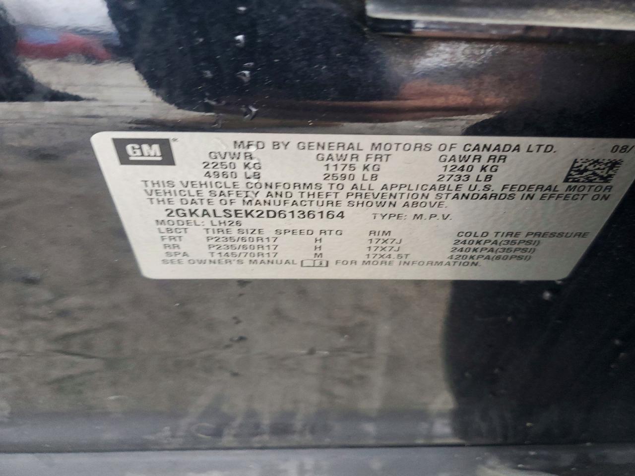 2013 GMC TERRAIN SLE photo 40