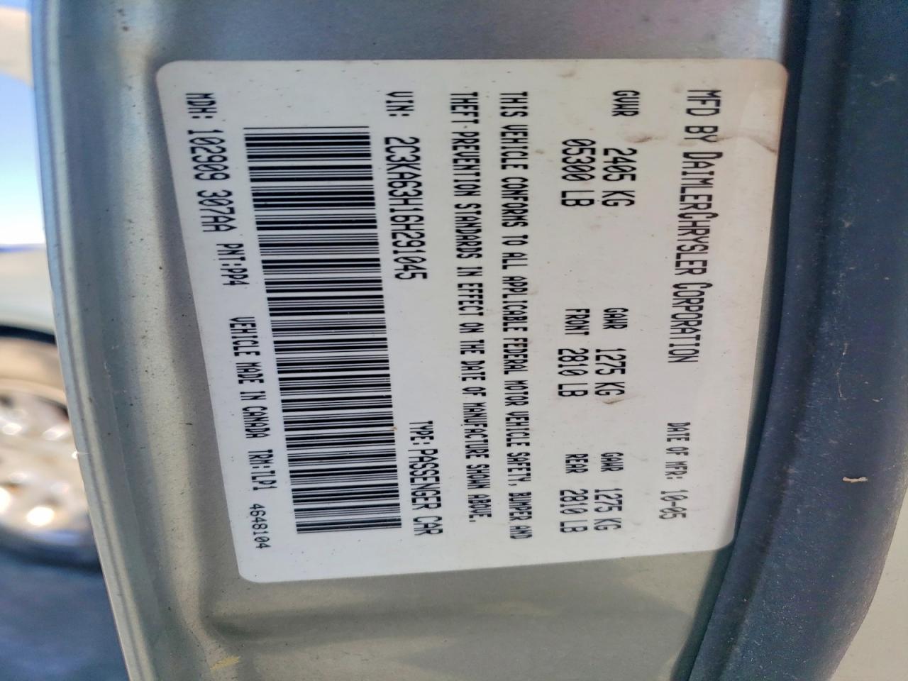 2006 CHRYSLER 300C photo 23
