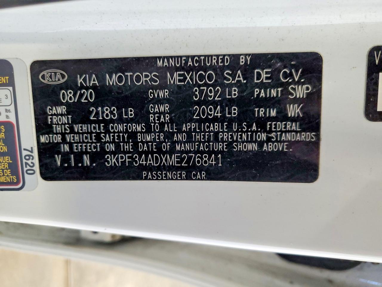 2021 KIA FORTE GT-LINE photo 13