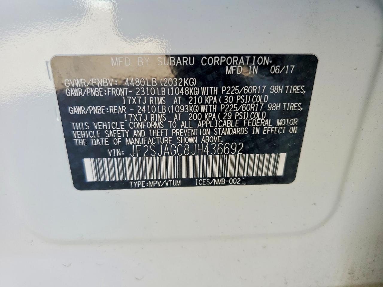 2018 SUBARU FORESTER 2.5I PREMIUM photo 14