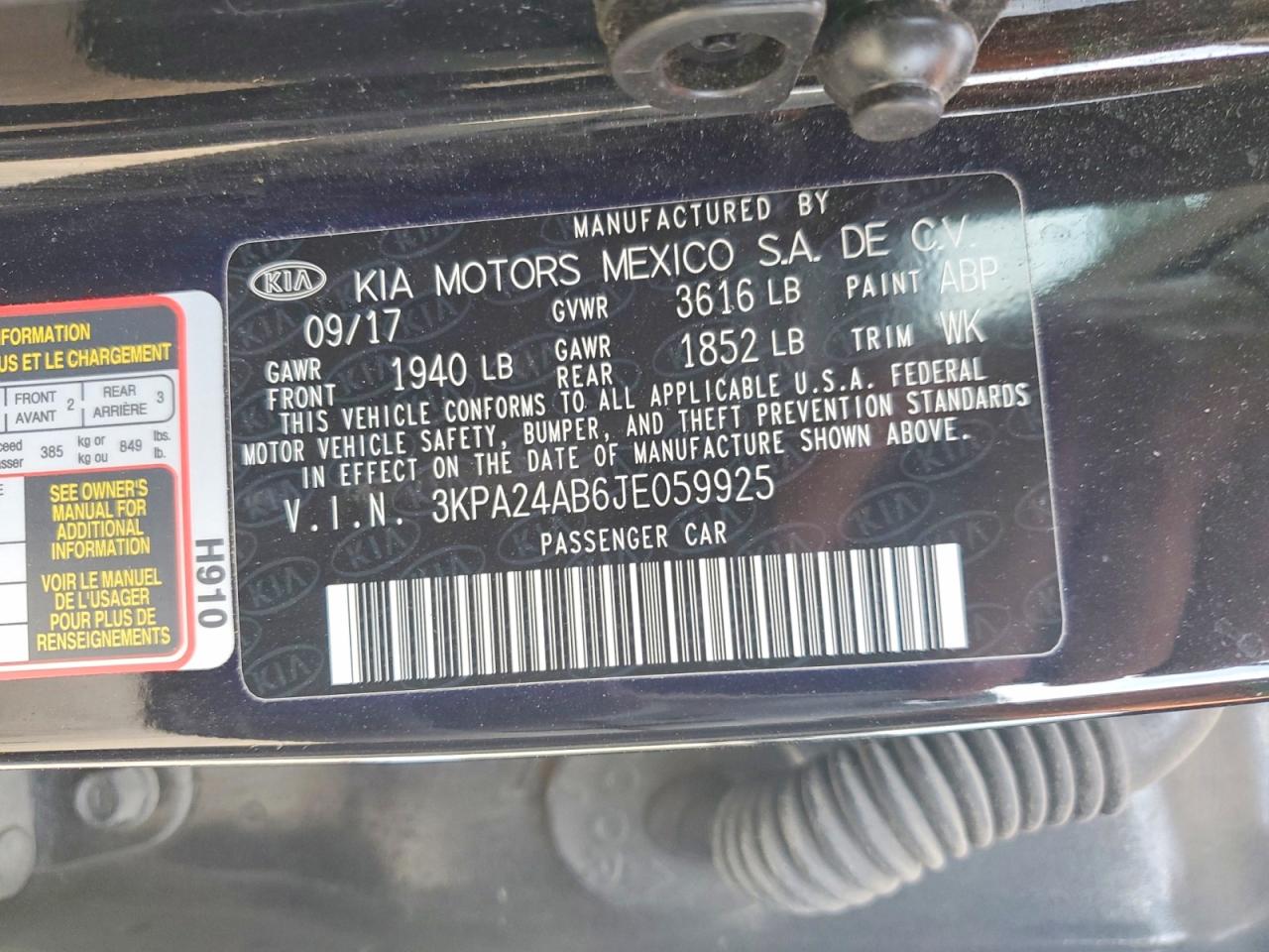 2018 KIA RIO LX photo 12