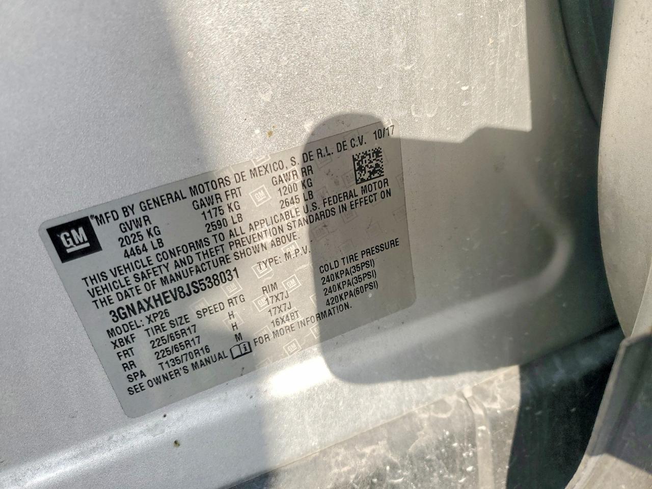 2018 CHEVROLET EQUINOX LS photo 27