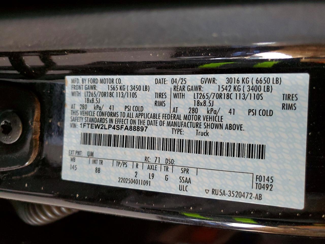 2025 FORD F150 STX photo 12