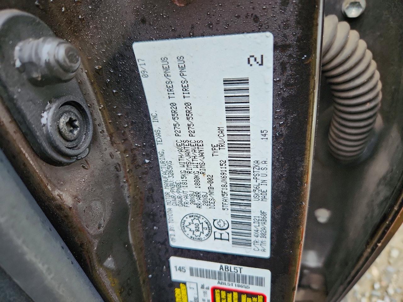 2018 TOYOTA TUNDRA 1794 EDITION photo 34