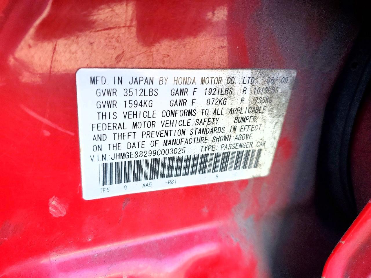 2009 HONDA FIT photo 13
