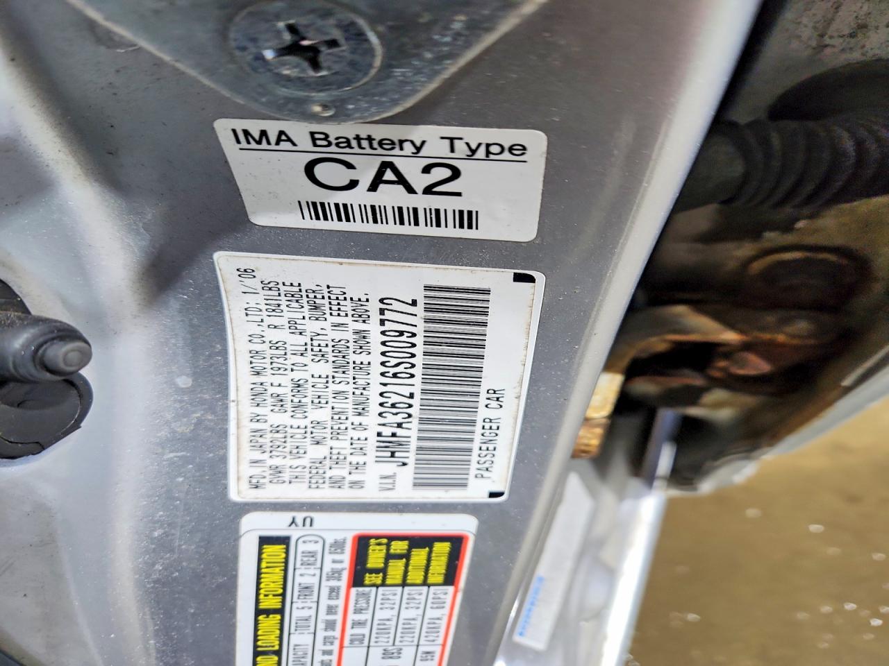 2006 HONDA CIVIC HYBRID photo 25