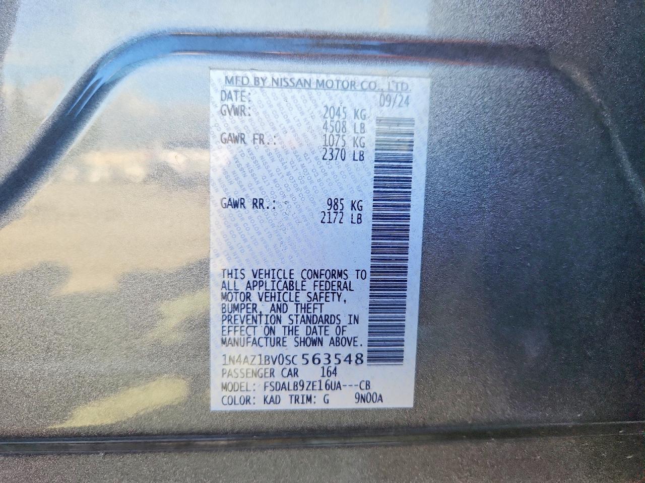 2025 NISSAN LEAF S photo 12