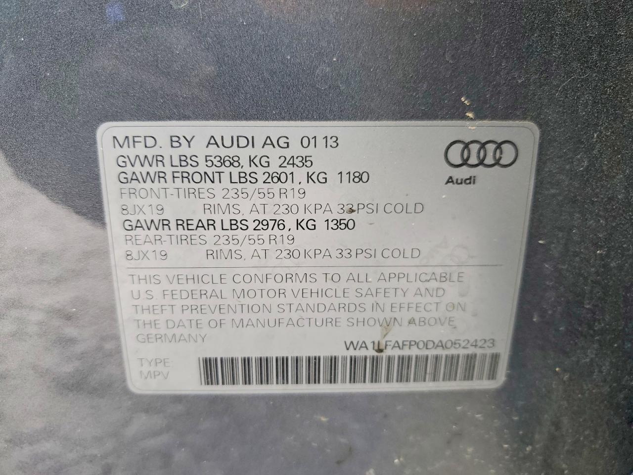 2013 AUDI Q5 PREMIUM PLUS photo 25