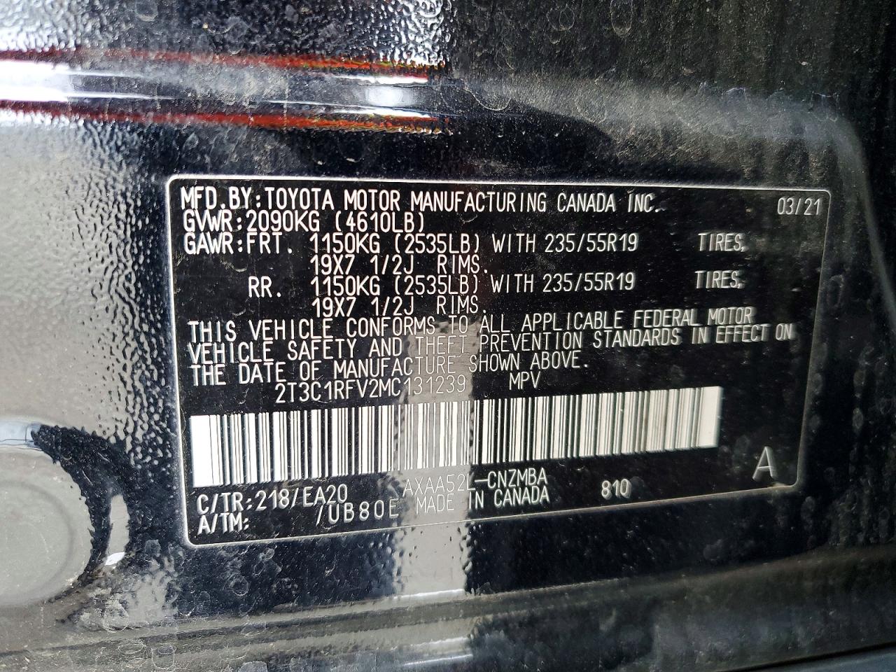 2021 TOYOTA RAV4 XLE PREMIUM photo 23